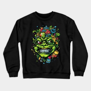 Abstract Goblin Whimsy - Creative Design Crewneck Sweatshirt